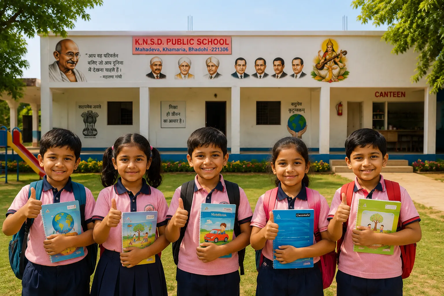 KNSD Public School Students Learning