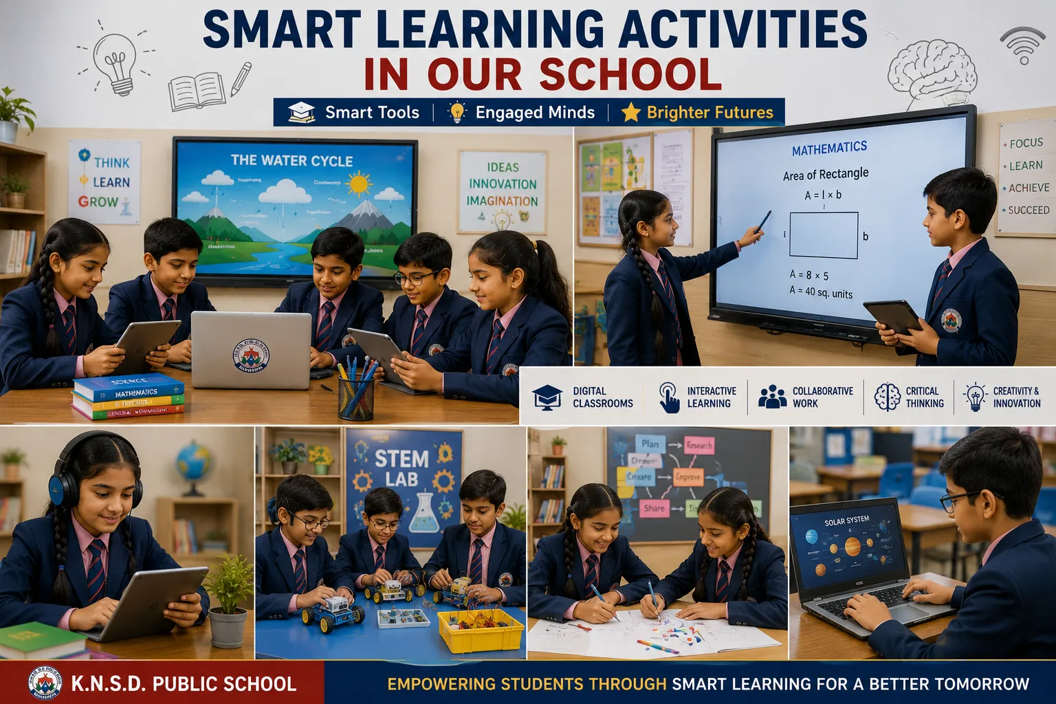 Smart Learning Activities at KNSD Public School Bhadohi