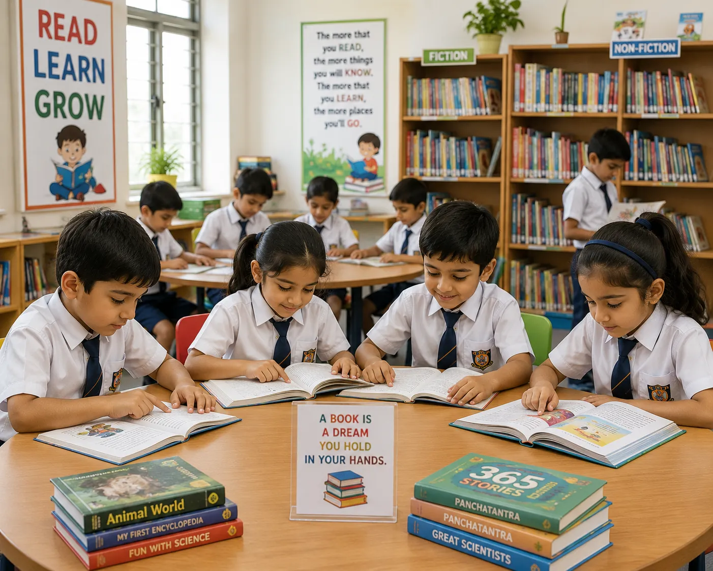 Library & Reading Corner at KNSD Public School